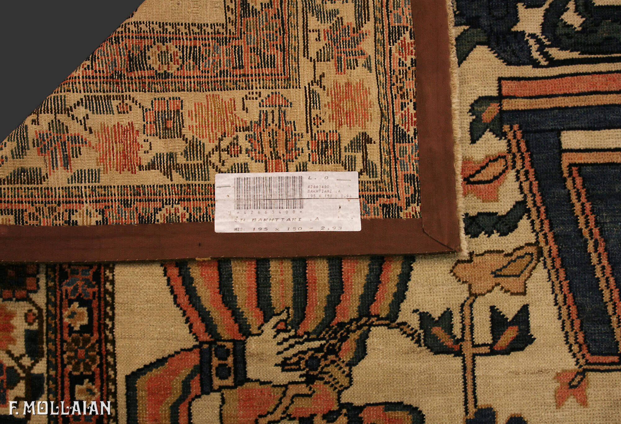 Antique Persian Pictorial Bakhtiari Rug n°:42663400